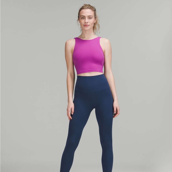 lululemon high neck align tank vivid plum sz 8 EUC - Picture 5 of 7